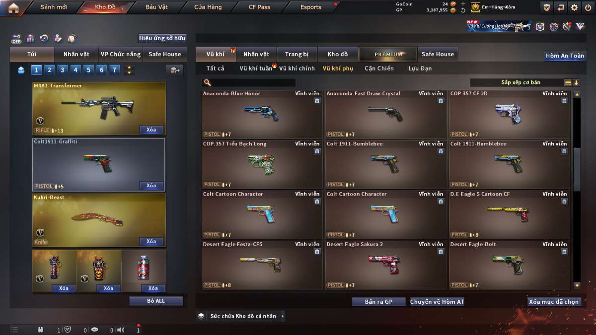 shop acc cf uy tin gia re